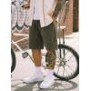image:imageJMIERR Mens Baggy Sweat Shorts Acid Washed Cotton Relaxed Fit Streetwear Summer Drawstring Casual Shorts with 3 PocketsJungle Green