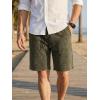 image:imageJMIERR Mens Baggy Sweat Shorts Acid Washed Cotton Relaxed Fit Streetwear Summer Drawstring Casual Shorts with 3 PocketsJungle Green