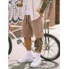 image:imageJMIERR Mens Baggy Sweat Shorts Acid Washed Cotton Relaxed Fit Streetwear Summer Drawstring Casual Shorts with 3 PocketsLight French Beige