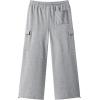 image:imageJMIERR Mens Baggy Wide Leg Cargo Sweatpants Drawstring Waist Adjustable Ankles Pants with Multiple PocketsGrey