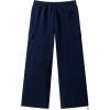 image:imageJMIERR Mens Baggy Wide Leg Cargo Sweatpants Drawstring Waist Adjustable Ankles Pants with Multiple PocketsNavy Blue