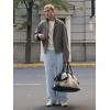 image:imageJMIERR Mens Casual Baggy Pants Lightweight Wide Leg Lounge Travel Pants Streetwear with PocketsBeau Blue