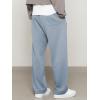 image:imageJMIERR Mens Casual Baggy Pants Lightweight Wide Leg Lounge Travel Pants Streetwear with PocketsBeau Blue