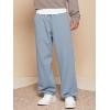 image:imageJMIERR Mens Casual Baggy Pants Lightweight Wide Leg Lounge Travel Pants Streetwear with PocketsBeau Blue