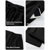 image:imageJMIERR Mens Casual Baggy Pants Lightweight Wide Leg Lounge Travel Pants Streetwear with PocketsBlack