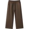 image:imageJMIERR Mens Casual Baggy Pants Lightweight Wide Leg Lounge Travel Pants Streetwear with PocketsBrown