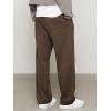 image:imageJMIERR Mens Casual Baggy Pants Lightweight Wide Leg Lounge Travel Pants Streetwear with PocketsBrown
