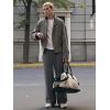 image:imageJMIERR Mens Casual Baggy Pants Lightweight Wide Leg Lounge Travel Pants Streetwear with PocketsDark Grey