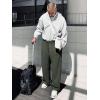 image:imageJMIERR Mens Casual Baggy Pants Lightweight Wide Leg Lounge Travel Pants Streetwear with PocketsGreen