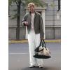 image:imageJMIERR Mens Casual Baggy Pants Lightweight Wide Leg Lounge Travel Pants Streetwear with PocketsLight Grey 2