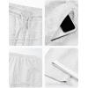 image:imageJMIERR Mens Casual Baggy Pants Lightweight Wide Leg Lounge Travel Pants Streetwear with PocketsLight Grey 2