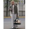 image:imageJMIERR Mens Casual Baggy Pants Lightweight Wide Leg Lounge Travel Pants Streetwear with PocketsLight Grey