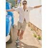 image:imageJMIERR Mens Lounge Sweat Shorts Cable Knit Drawstring Elastic Waist Casual Summer Vacation Beach 75 Inch ShortsLight French Beige