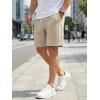 image:imageJMIERR Mens Lounge Sweat Shorts Cable Knit Drawstring Elastic Waist Casual Summer Vacation Beach 75 Inch ShortsLight French Beige