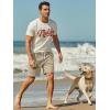 image:imageJMIERR Mens Lounge Sweat Shorts Cable Knit Drawstring Elastic Waist Casual Summer Vacation Beach 75 Inch ShortsLight French Beige