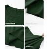 image:imageJMIERR Mens Wool Blend Crewneck Knit Sweater Lightweight TShirt Casual Short Sleeve Pullover for Work Daily DateGreen