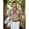 image:imageJMIERR Mens Wool Blend Crewneck Knit Sweater Lightweight TShirt Casual Short Sleeve Pullover for Work Daily DateKhaki
