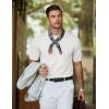image:imageJMIERR Mens Wool Blend Crewneck Knit Sweater Lightweight TShirt Casual Short Sleeve Pullover for Work Daily DateWhite