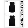 image:imageJMIERR Sleeveless Tank Tops Workout Muscle Gym Ribbed Shirt Athletic Bodybuilding T Shirts1a Black