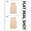 image:imageJMIERR Sleeveless Tank Tops Workout Muscle Gym Ribbed Shirt Athletic Bodybuilding T ShirtsApricot