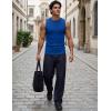 image:imageJMIERR Sleeveless Tank Tops Workout Muscle Gym Ribbed Shirt Athletic Bodybuilding T ShirtsDark Blue