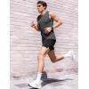 image:imageJMIERR Sleeveless Tank Tops Workout Muscle Gym Ribbed Shirt Athletic Bodybuilding T ShirtsDark Grey