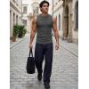 image:imageJMIERR Sleeveless Tank Tops Workout Muscle Gym Ribbed Shirt Athletic Bodybuilding T ShirtsDark Grey