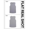 image:imageJMIERR Sleeveless Tank Tops Workout Muscle Gym Ribbed Shirt Athletic Bodybuilding T ShirtsLight Grey