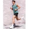 image:imageJMIERR Sleeveless Tank Tops Workout Muscle Gym Ribbed Shirt Athletic Bodybuilding T ShirtsMist Green