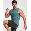 image:imageJMIERR Sleeveless Tank Tops Workout Muscle Gym Ribbed Shirt Athletic Bodybuilding T ShirtsMist Green