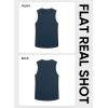 image:imageJMIERR Sleeveless Tank Tops Workout Muscle Gym Ribbed Shirt Athletic Bodybuilding T ShirtsNavy Blue