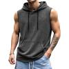 image:imageJMIERR Mens 2026 Vintage Washed Sleeveless Hoodie Tank Top Cotton Muscle Workout Gym Streetwear ShirtBlack