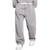 image:imageJMIERR Mens Casual Baggy Pants Lightweight Wide Leg Lounge Travel Pants Streetwear with PocketsLight Grey