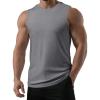 image:imageJMIERR Sleeveless Tank Tops Workout Muscle Gym Ribbed Shirt Athletic Bodybuilding T ShirtsLight Grey