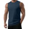 image:imageJMIERR Sleeveless Tank Tops Workout Muscle Gym Ribbed Shirt Athletic Bodybuilding T ShirtsNavy Blue
