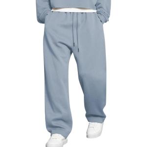 image:imageJMIERR Mens Casual Baggy Pants Lightweight Wide Leg Lounge Travel Pants Streetwear with PocketsBeau Blue