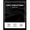 image:imageJMIERR Mens Baggy Loose Fit Raw Hem Sweatpants Casual Drawstring Pants Y2K Wide Leg Stretchy Pants with Pockets0 Black