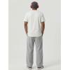 image:imageJMIERR Mens Baggy Loose Fit Raw Hem Sweatpants Casual Drawstring Pants Y2K Wide Leg Stretchy Pants with Pockets1 Light Grey