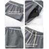 image:imageJMIERR Mens Baggy Loose Fit Raw Hem Sweatpants Casual Drawstring Pants Y2K Wide Leg Stretchy Pants with Pockets2 Dark Grey