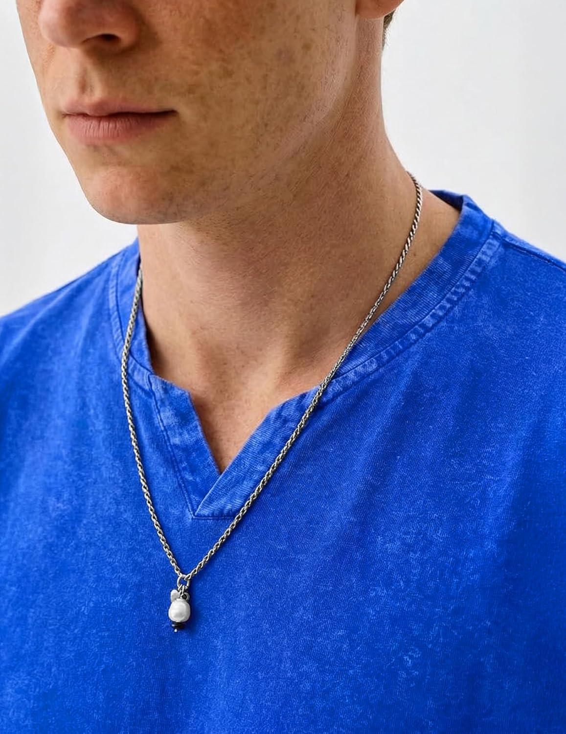 image:imageJMIERR Oversized T Shirts for Men Women Vintage Wash 100 Cotton V Neck Drop Shoulder Tee TopsBlue