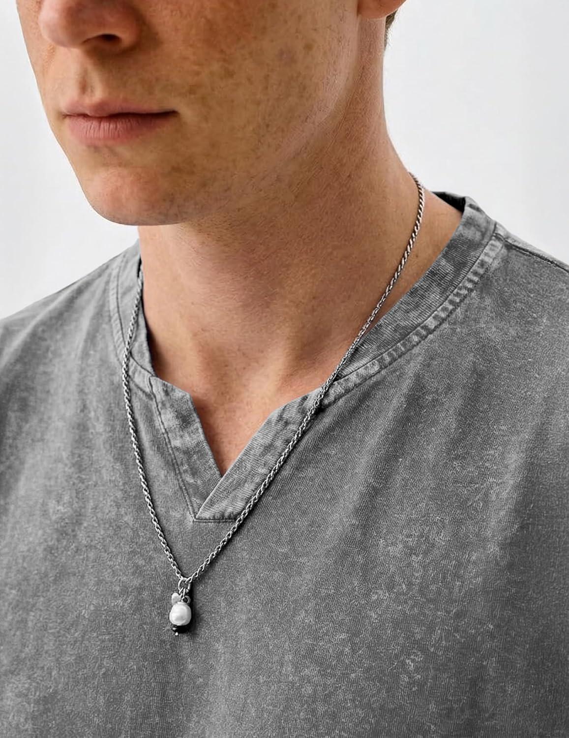 image:imageJMIERR Oversized T Shirts for Men Women Vintage Wash 100 Cotton V Neck Drop Shoulder Tee TopsGrey