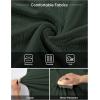 image:imageJMIERR Mens Textured Knit Polo Shirt Summer Short Sleeve Vacation Button Beach Knit Stretchy Golf Shirts01 Duffel Green