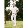 image:imageJMIERR Mens Textured Knit Polo Shirt Summer Short Sleeve Vacation Button Beach Knit Stretchy Golf ShirtsA White