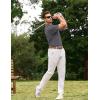 image:imageJMIERR Mens Textured Knit Polo Shirt Summer Short Sleeve Vacation Button Beach Knit Stretchy Golf ShirtsDark Grey