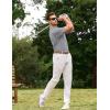 image:imageJMIERR Mens Textured Knit Polo Shirt Summer Short Sleeve Vacation Button Beach Knit Stretchy Golf ShirtsGray