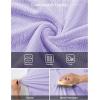 image:imageJMIERR Mens Textured Knit Polo Shirt Summer Short Sleeve Vacation Button Beach Knit Stretchy Golf ShirtsLight Purple