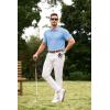 image:imageJMIERR Mens Textured Knit Polo Shirt Summer Short Sleeve Vacation Button Beach Knit Stretchy Golf ShirtsSapphire Blue