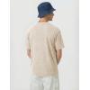 image:imageJMIERR Oversized T Shirts for Men Women Vintage Wash 100 Cotton V Neck Drop Shoulder Tee TopsBeige