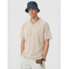 image:imageJMIERR Oversized T Shirts for Men Women Vintage Wash 100 Cotton V Neck Drop Shoulder Tee TopsBeige