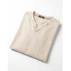 image:imageJMIERR Oversized T Shirts for Men Women Vintage Wash 100 Cotton V Neck Drop Shoulder Tee TopsBeige